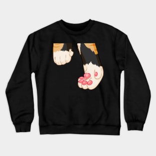 Playful Calico Kitty Crewneck Sweatshirt